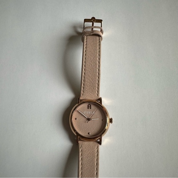 Furla Easy Shape Watch Nude Leather Strap Rose Gold Case 32mm main image 11